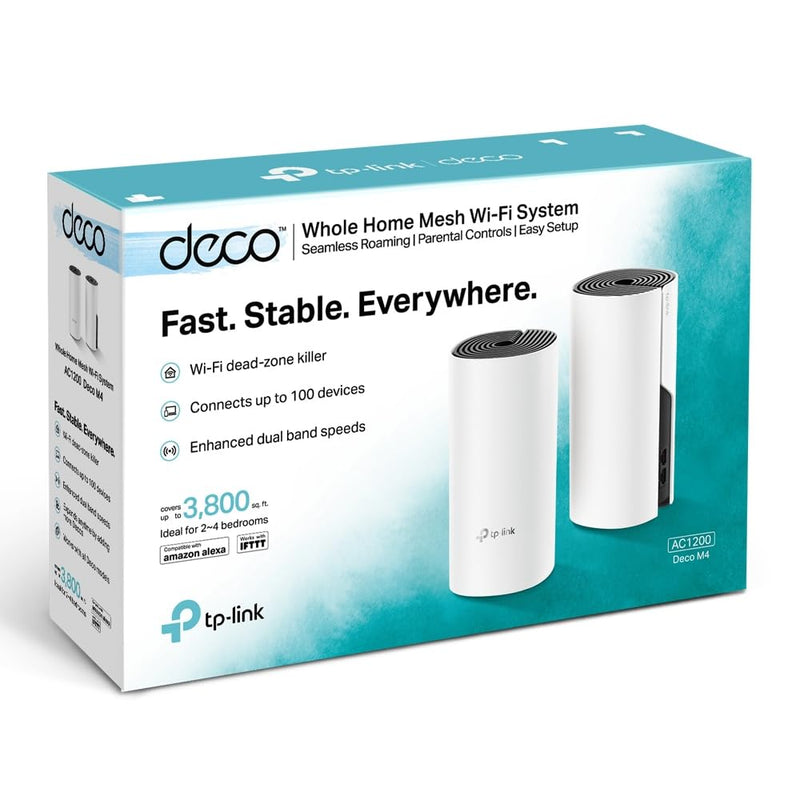 Kit Roteador TP-Link Wi-Fi Mesh Gigabit 5GHz Deco M4